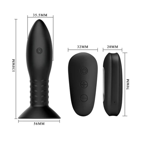 Vibratore Anale Rotation Beads Eclipse