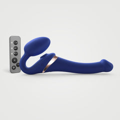Multi Orgasm Bendable Strap-On Blu